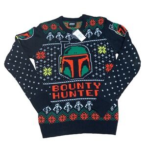 Star Wars Boba Fett Men's S Geeknet Ugly Christmas Holiday Sweater NEW With Tags